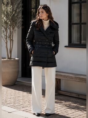 NEW Burberry Women’s Witley Down Jacket Black